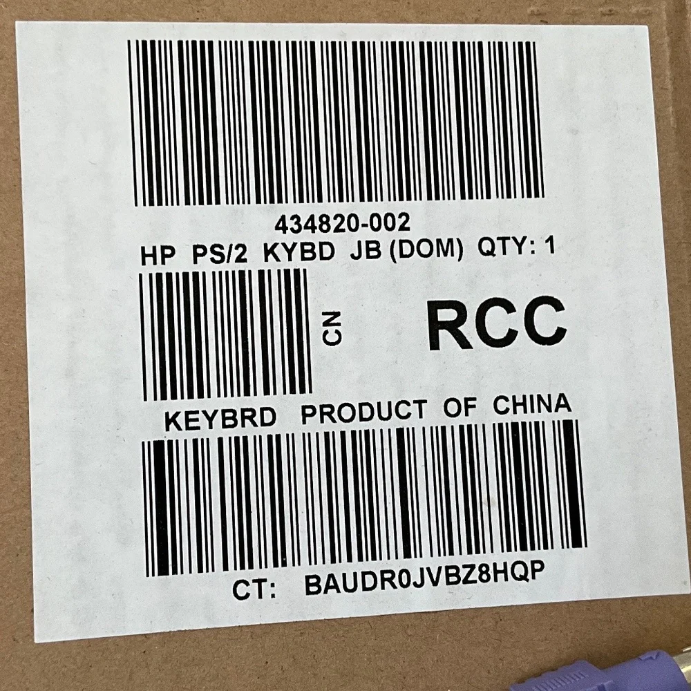 NIB HP Wired Keyboard Model KB-0316 Black